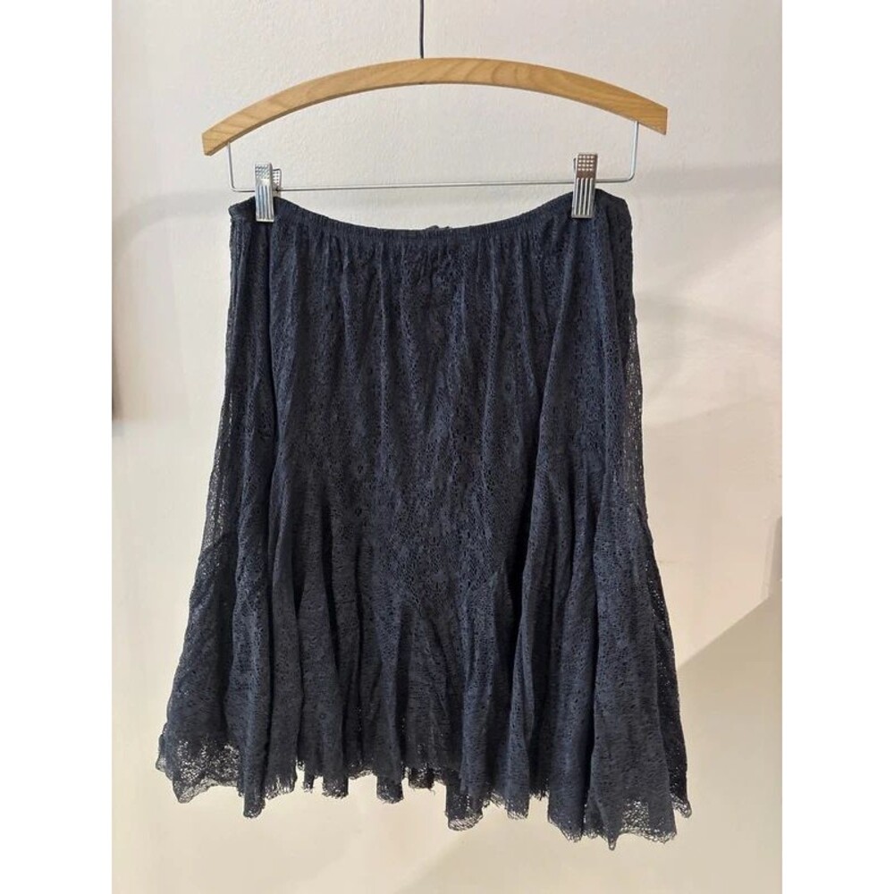 Lace Handkerchief Hem Skirt M - Picture 2 of 4
